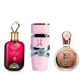 PROMOÇÃO COMPRE 1 LEVE 3 - Lattafa Yara, Fakhar Rose e Sabah Al Ward - 100ml Cada