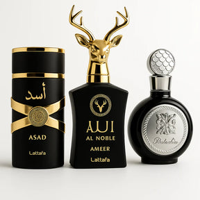 KIT MASCULINO [COMPRE 1 LEVE 3] - Lattafa Fakhar, AL Noble Ameer e Assad Lattafa | 100ml Cada