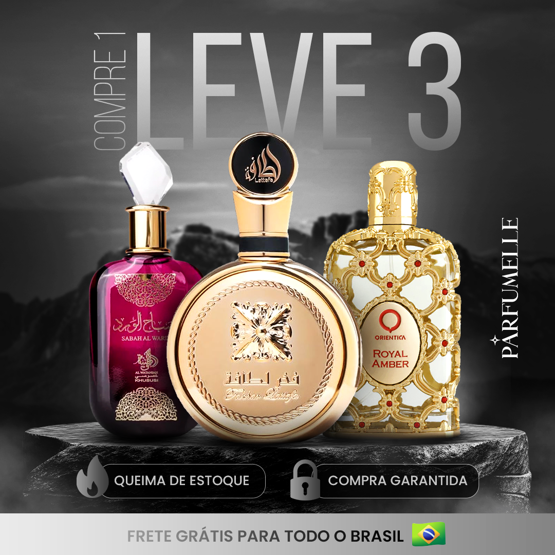 PROMOÇÃO COMPRE 1 LEVE 3 - Lattafa Yara, Fakhar e Royal Amber - 100ml Cada